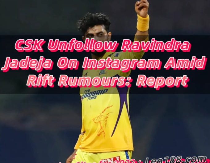 CSK Unfollow Ravindra Jadeja On Instagram Amid Rift Rumours Report