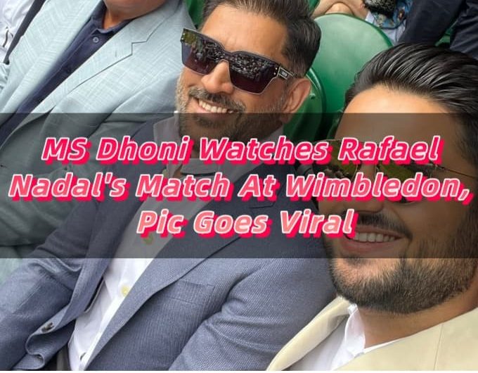 MS Dhoni Watches Rafael Nadal's Match At Wimbledon, Pic Goes Viral